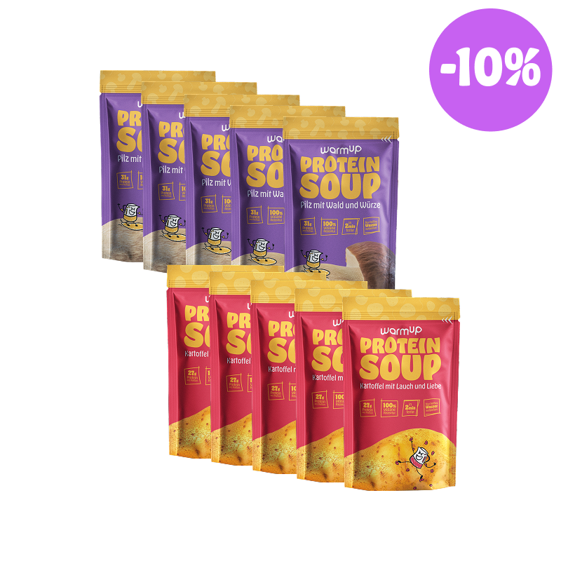 Warmup DEFTIG Bundle – herzhafte High Protein Suppen Kartoffel Pilz Fertiggerichte vegan im Set