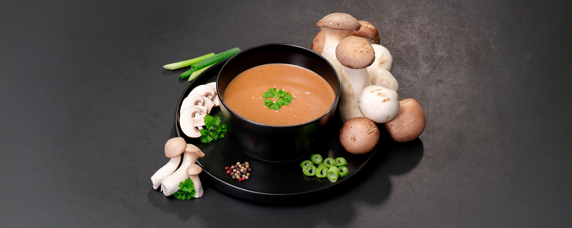 Warmup High Protein Fertiggerichte Suppe Pilz – cremige Pilzsuppe vegan mit frischen Waldpilzen
