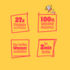 High Protein Fertiggerichte Suppe – 27g Protein, 100% vegan, in 2 Minuten fertig
