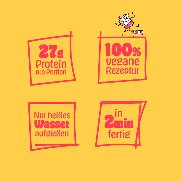 High Protein Fertiggerichte Suppe – 27g Protein, 100% vegan, in 2 Minuten fertig