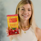 Sachet Vegane High Protein Suppe Tomate – Mahlzeit mediterranes Fertiggericht mit italienischen Kräutern